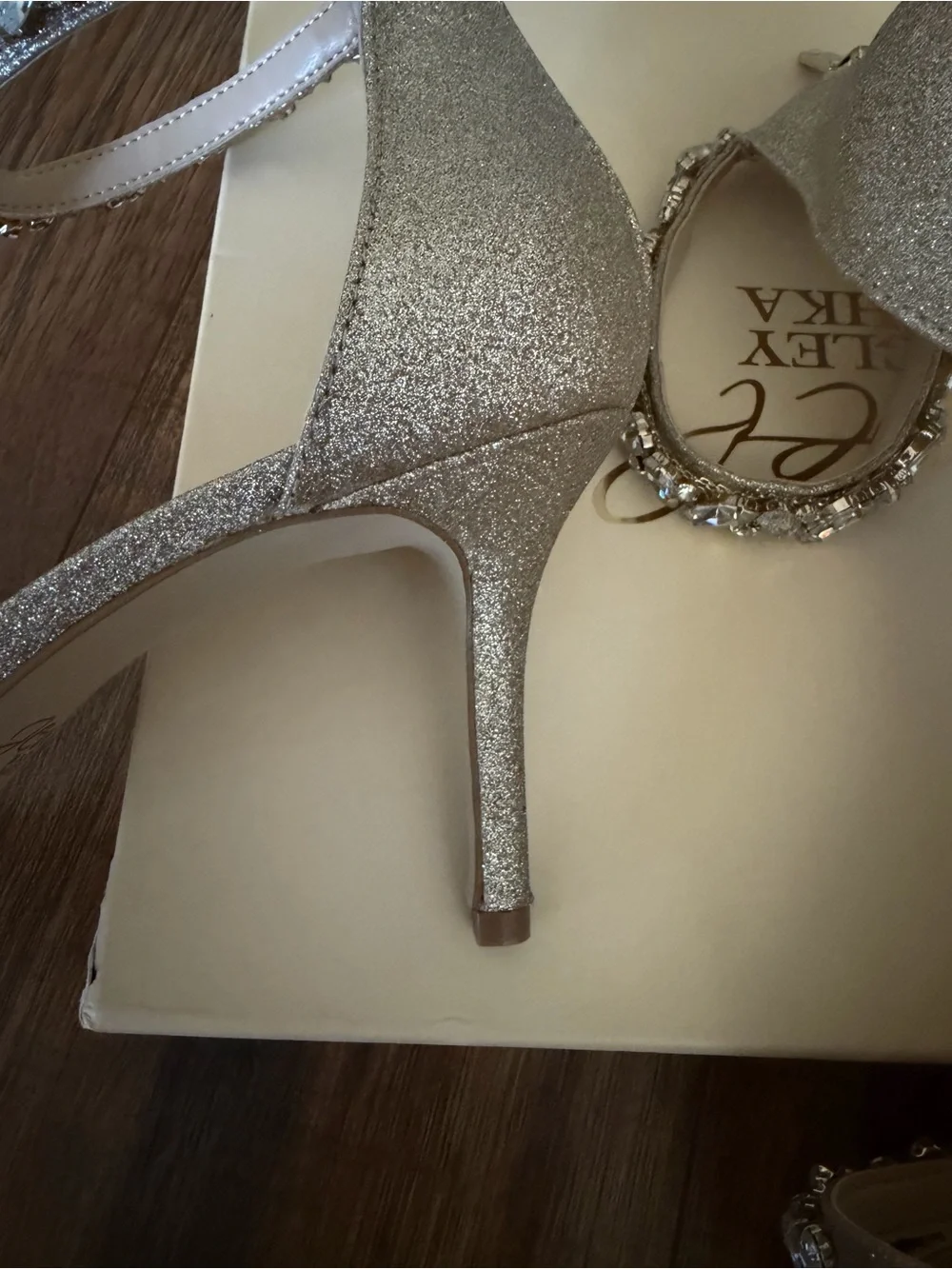 Dustyn Ankle Strap Sandal Jewel Badgley Mischka Collection